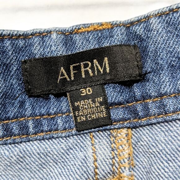 NWT AFRM Frey Colorblock Denim Skirt 30 - Picture 3 of 6